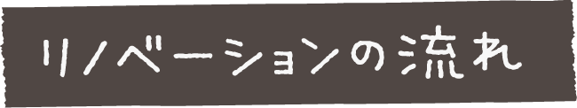 リノベーションの流れ